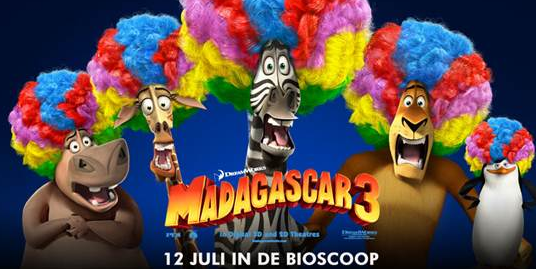 Première Madagascar 3 bij Circus Herman Renz